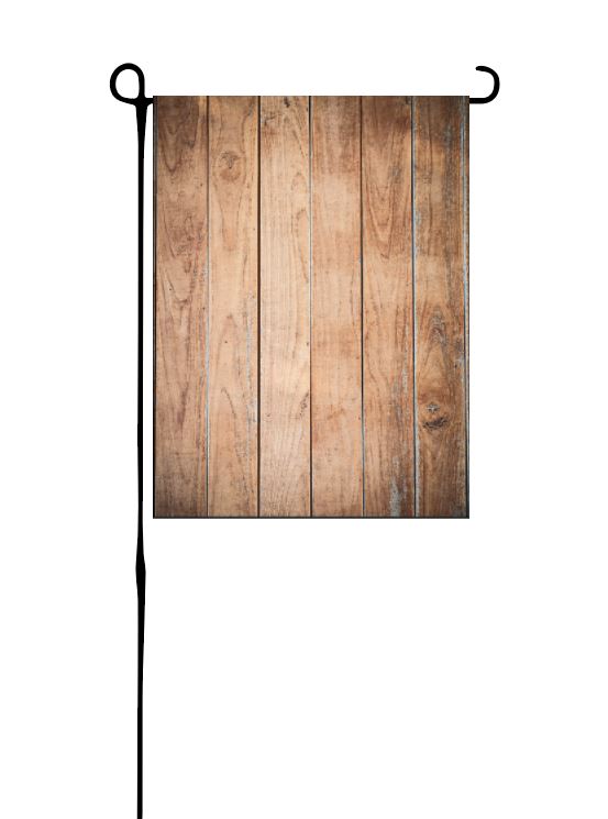 Wood background Garden Flag