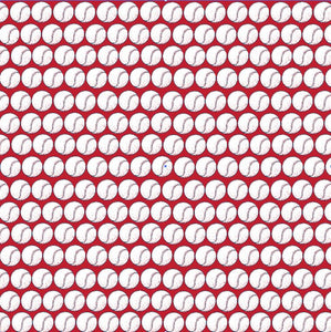 Baseballs on Red Vinyl