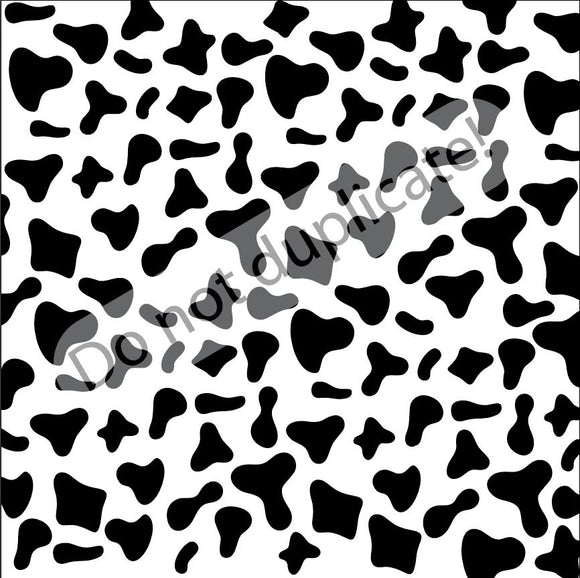 Cow Black & White Pattern Printed Vinyl