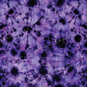 Purple and Black Tie Dye Printed Vinyl