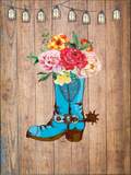 Boots & Flowers Garden Flag