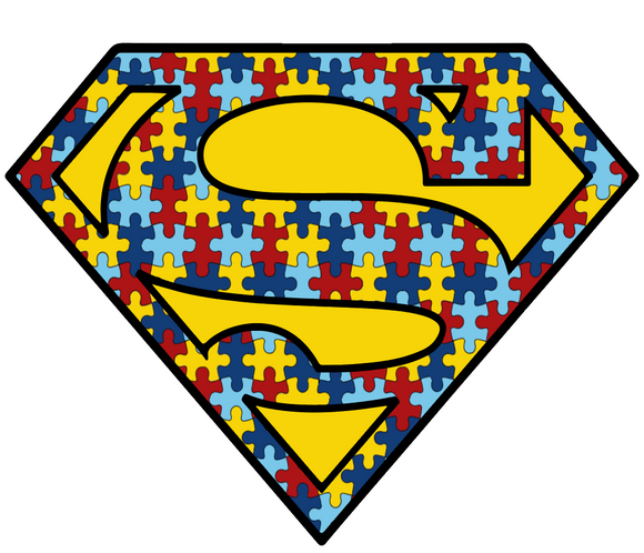 Puzzle Piece Super Hero Heat Transfer
