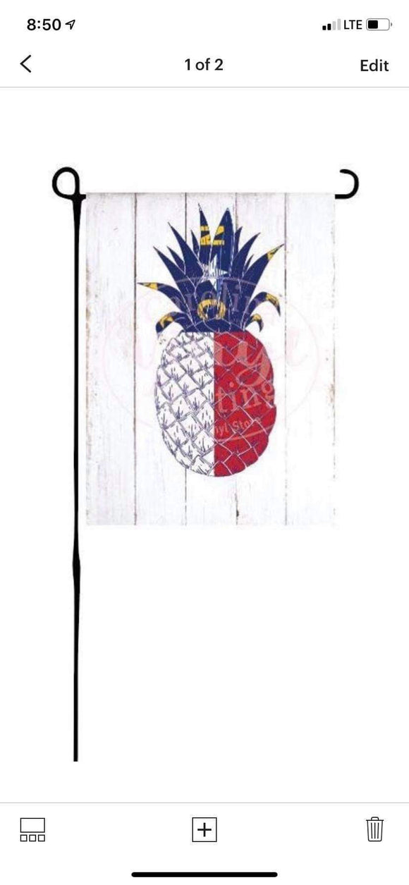 NC Pineapple Garden Flag