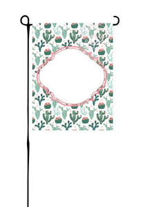 Cactus with frame Garden Flag