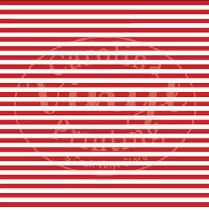 Red & White Stripes Printed Vinyl