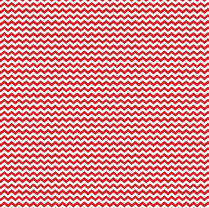 Red & White Mini Chevron Printed Vinyl